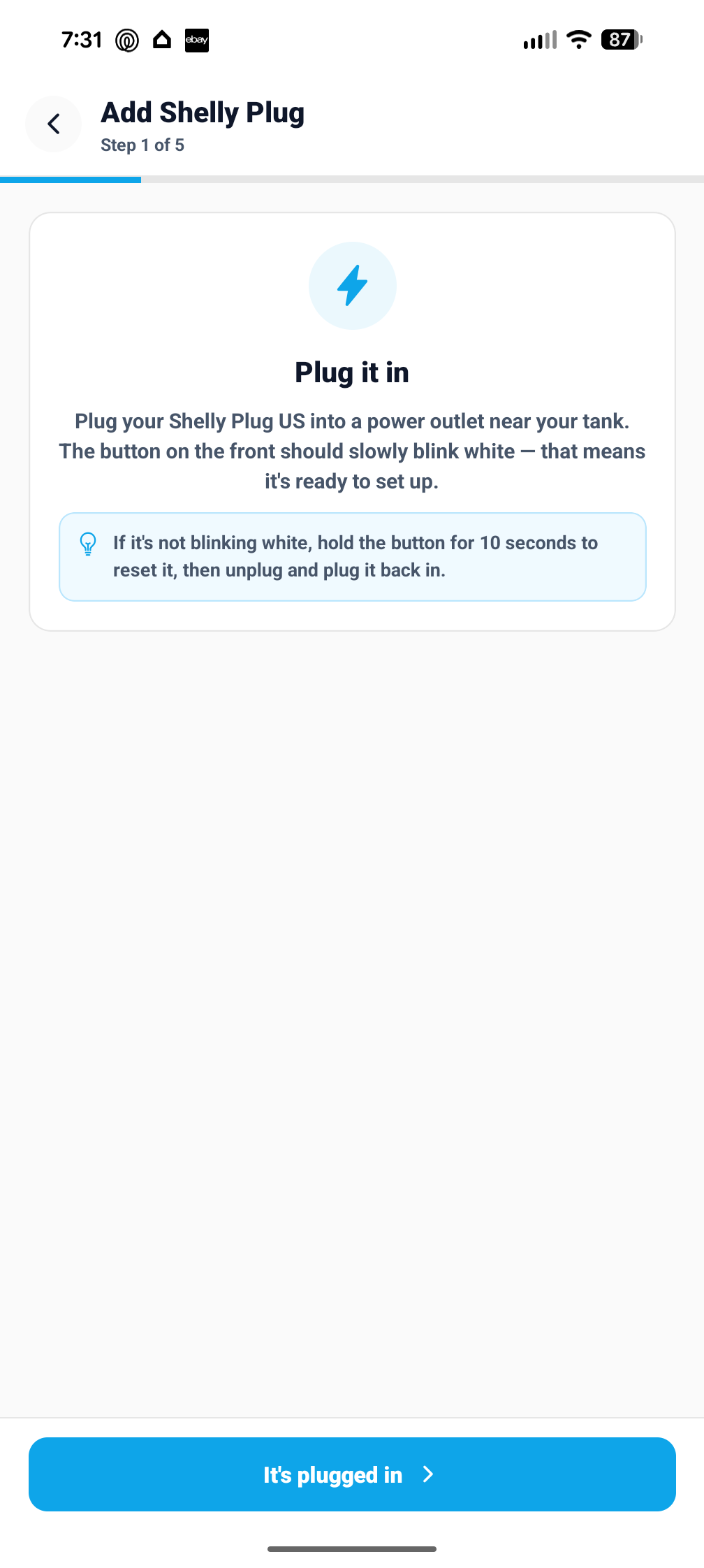 Step 1: Plug it in