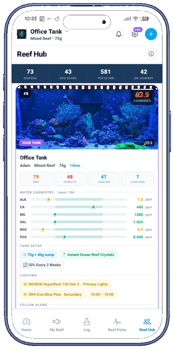Tracking corals and frags in NextUpReef